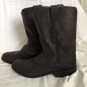 Lucchese Resistol calf roper leather boots sz 13EE